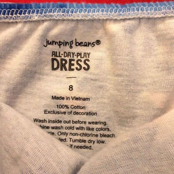 JUMPING BEANS Dress All Day Play‎ American Flag size 8 - Picture 3 of 4